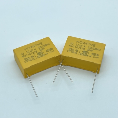 225K/310V jaune a métallisé le condensateur de film de polypropylène antipluie