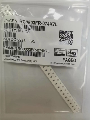Tolérance d'usage universel de résistance du ± 5% de 4007Ω 0603 Chip Resistor Thick Film