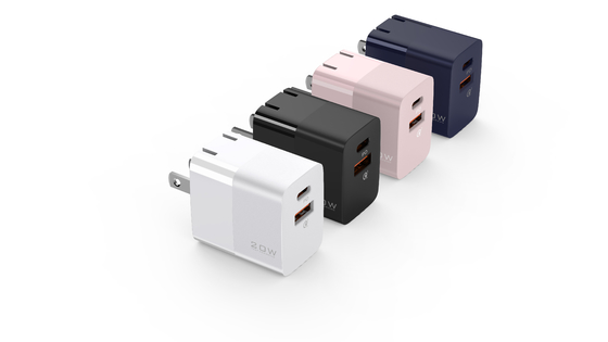 chargeur de mur de 50-60Hz USB C, chargeur à double accès multifonctionnel d'USB