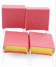 condensateur de film de polypropylène métallisé par BOÎTE de 2.2uF PBT ignifuge
